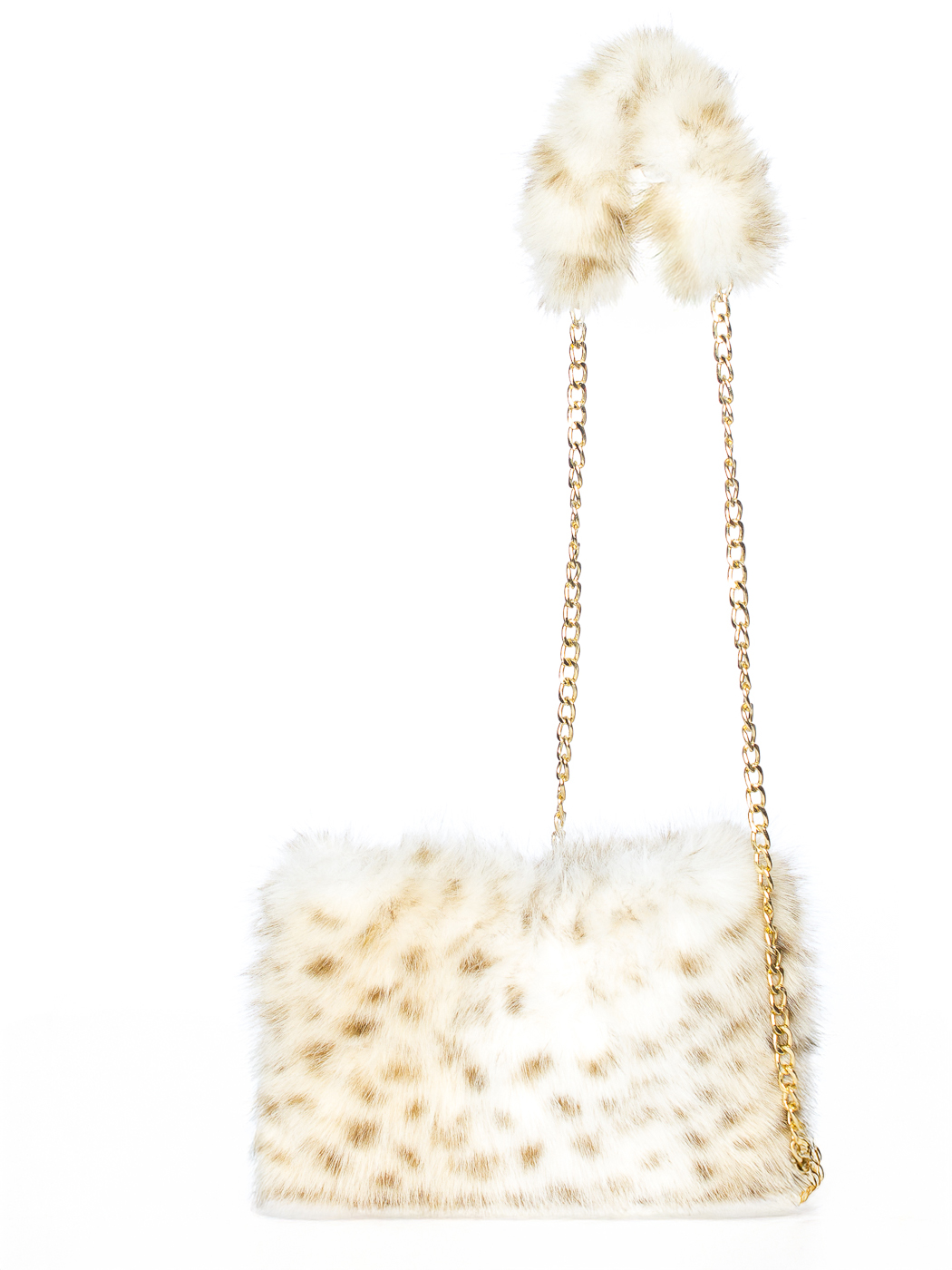 POCHETTE LINCE ECOFUR CON CATENA, 25X15
